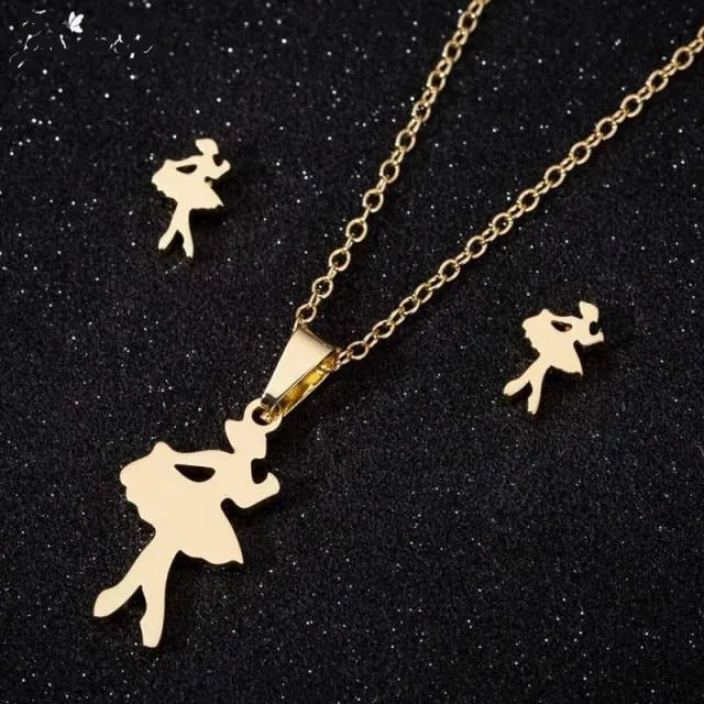 Star & Moon Pendant Necklace  Accessories