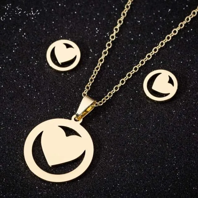 Star & Moon Pendant Necklace  Accessories