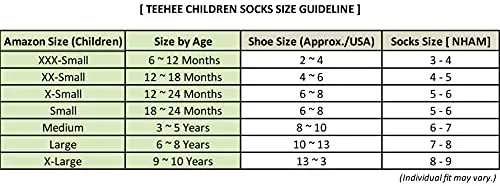 TeeHee Little Girls Cotton Crew Socks 6 Pair Pack (Floral Roller Blades)(K2027)