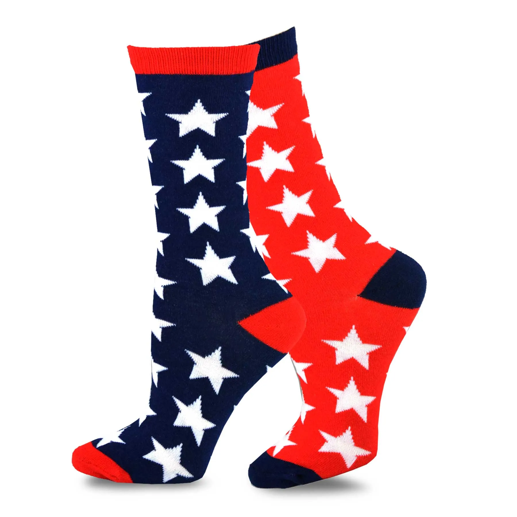 TeeHee Socks Men's 4th of July Cotton Crew American 3-Pack (51130)