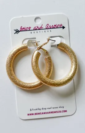 The Glitter Gold Hoops
