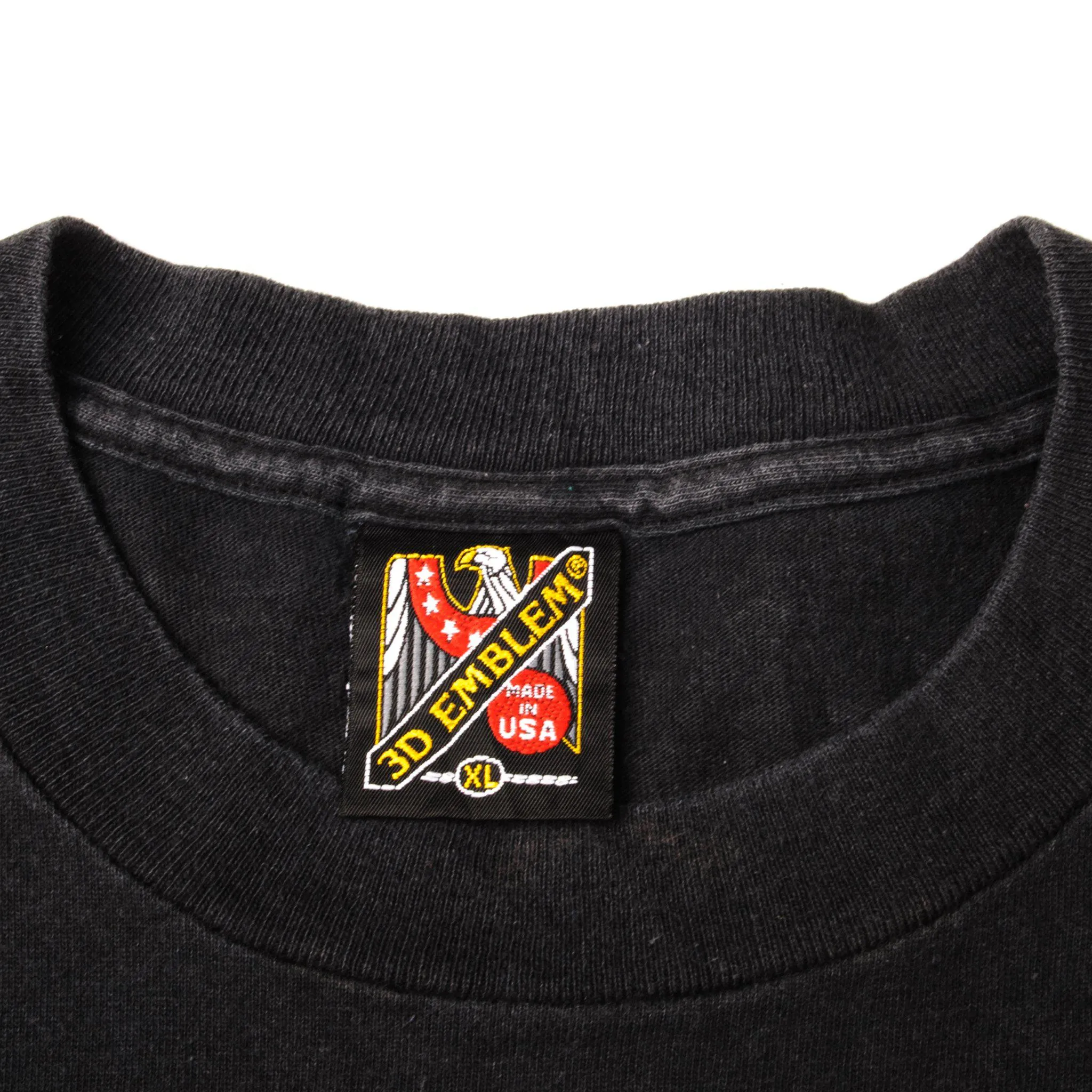 VINTAGE 3D EMBLEM AMERICAN BIKER TEE SHIRT 1993 SIZE XL MADE IN USA