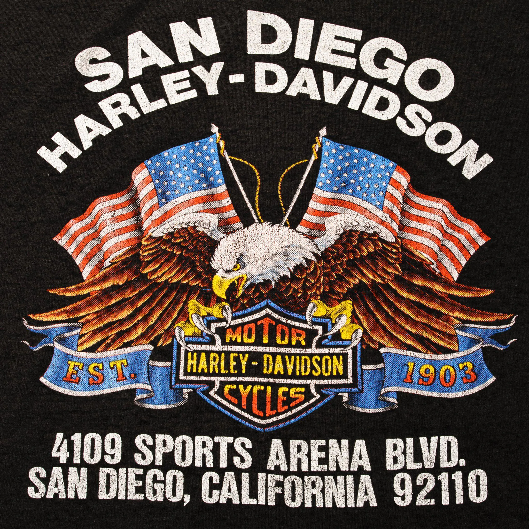 VINTAGE 3D EMBLEM HARLEY DAVIDSON TEE SHIRT 1988 SIZE XL MADE IN USA